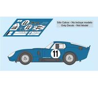 Decalcomanie AC Shelby Cobra Daytona Le Mans 1965 1:32 1:24 1:43 1:18...