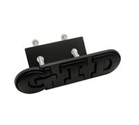 Decalcomanie adesive con stemma distintivo della griglia anteriore GTD in metallo 3D(Black)
