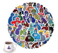 Decalcomanie | Adesivi Animali Zoo 60pcs - Decorazioni Di Compleanno Design Decorare Il Vostro Computer Portatile, Frigorifero, Bagaglio, Computer, Skateboard Con Buon