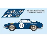 Decalcomanie Alpine A110 Le Mans 1971 Test 52 1:32 1:24 1:43 1:18 64 87...