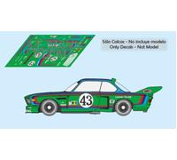 Decalcomanie BMW 3.5 CSL Le Mans 1976 42 43 1:32 1:43 1:24 1:18 slot...