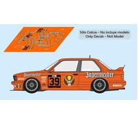 Decalcomanie BMW M3 E30 DTM 1988 39 1:32 1:24 1:43 1:18 calche slot