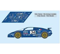 Decalcomanie Bugatti EB110 Le Mans 1994 34 1:32 1:43 1:24 1:18 slot calcas