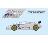 Decalcomanie Bugatti EB110 Le Mans Test 1996 62 1:32 1:43 1:24 1:18 slot calcas