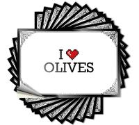 Decalcomanie da bagno | Heavy Wall I Love Olive per la matematica (8 x 12 cm)