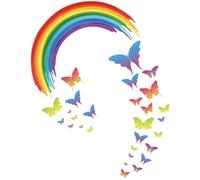 Decalcomanie da muro con cartoni animati, adesivi per camera da letto con animali,Adesivi murali cartoni animati - Simpatici adesivi murali, decorazioni creative per la cameretta dei bambini, l'asilo