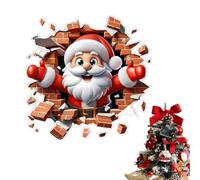 Decalcomanie da muro di Babbo Natale - Adesivi da muro di Babbo Natale, Adesivi per muri che rompono Saanta Decorazioni natalizie | Decalcomanie natalizie per la casa, la festa, il soggiorno, la camer