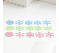 Decalcomanie da parete 3D a forma di fiocco di neve, 50 pezzi, progettate per la stanza dei bambini, con effetto luminoso e applicazione liscia