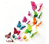 Decalcomanie da parete 3D metallizzate a forma di farfalla per uno stile contemporaneo della casa, fornendo contrasto di profondità e interesse visivo su pareti colorate neutre o audaci (sette colori)