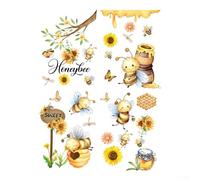 Decalcomanie da parete affascinanti farfalle e girasoli vivaci adesivi in PVC per decorare case e spazi commerciali