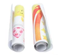 Decalcomanie da parete arcobaleno per camerette dei bambini, in vinile, autoadesive, 104,9 x 79 cm, facili da applicare, rimuovere, non dannose, vivaci e fantasiose (1)