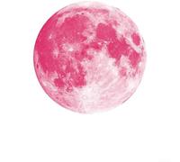 Decalcomanie da parete che si illuminano al buio, a forma di luna e pianeta, per camera dei bambini, soggiorno, camera da letto e area giochi (F)