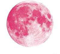 Decalcomanie da parete che si illuminano al buio, a forma di luna e pianeta, per camera dei bambini, soggiorno, camera da letto e area giochi (D)