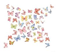 Decalcomanie da parete colorate a forma di farfalla con lucentezza metallica per soggiorno, camera da letto, decorazione interna della casa