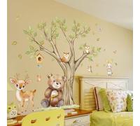 Decalcomanie da parete con albero e farfalla in lamina d'oro per la decorazione della stanza dei bambini e della cucina utilizzando materiale impermeabile del vinile del PVC
