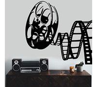 Decalcomanie da parete per cinema, pellicola di distribuzione, immagine di scena, pellicola di striscia per la stanza della casa, cinema, decorazione in vinile, 60 x 42 cm