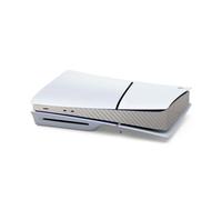 Decalcomanie del centro host dell'adesivo della striscia centrale la console per Sony PS5 Slim, pellicola di protezione della copertura degli adesivi della pelle (Fibra di carbonio argento)