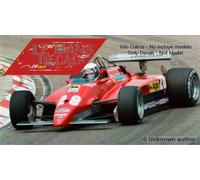 Decalcomanie Ferrari 126 C2 GP Belgio 1982 1:32 1:43 24 18 126C2 slot calcas ...