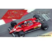Decalcomanie Ferrari 126 C2 GP Monaco 1982 1:32 1:43 24 18 126C2 slot calcas