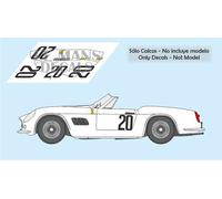 Decalcomanie Ferrari 250 GT California Le Mans 1960 1:32 1:24 1:43 1:18 calche