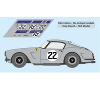 Decalcomanie Ferrari 250 GT SWB Le Mans 1960 1:32 1:24 1:43 1:18...