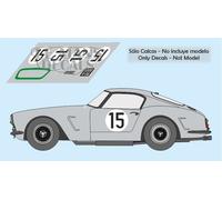 Decalcomanie Ferrari 250 GT SWB Le Mans 1960 1:32 1:24 1:43 1:18 slot calcas