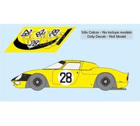 Decalcomanie Ferrari 250 LM Le Mans 1966 28 1:32 1:43 1:24 1:18 calche