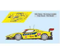 Decalcomanie Ferrari 296 GT3 Daytona 2025 81 1:32 1:43 1:24 1:18 slot calcas