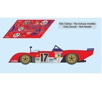 Decalcomanie Ferrari 312 PB Le Mans 1973 15 16 17 1:32 1:24 1:43 1:18 312PB...