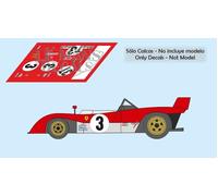 Decalcomanie Ferrari 312 PB Targa Florio 1972 1:32 1:24 1:43 1:18 312PB calche