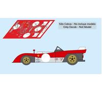 Decalcomanie Ferrari 312 PB Targa Florio 1972 1:32 1:24 1:43 1:18 312PB calche