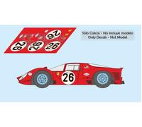 Decalcomanie Ferrari 330 P3/4 Daytona 1967 1:32 1:24 1:43 1:18 330 P4 412P ca...