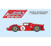 Decalcomanie Ferrari 330 P3 412 P Brands Hatch 1967 1:32 1:24 1:43 18 330...