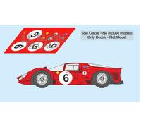 Decalcomanie Ferrari 330 P3 412 P Brands Hatch 1967 1:32 1:24 1:43 18 330...