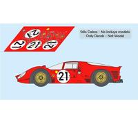 Decalcomanie Ferrari 330 P4 Le Mans 1967 19 20 21 24 1:32 1:24 1:43 1:18...