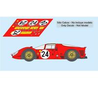 Decalcomanie Ferrari 330 P4 Le Mans 1967 19 20 21 24 1:32 1:24 1:43 1:18...