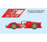 Decalcomanie Ferrari 412P Le Mans 1967 Gara 1:32 1:43 1:24 1:18 412 P calcas