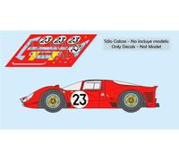 Decalcomanie Ferrari 412P Le Mans 1967 Gara 1:32 1:43 1:24 1:18 412 P calcas