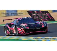 Decalcomanie Ferrari 488 GTE Le Mans 2021 1:32 1:43 1:24 1:18 Iron Dame...