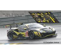 Decalcomanie Ferrari 488 GTE Le Mans 2021 1:32 1:43 1:24 1:18 Iron Dame...