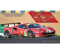 Decalcomanie Ferrari 488 GTE Le Mans 2021 51 52 1:32 1:43 1:24 1:18 decalcomanie