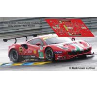 Decalcomanie Ferrari 488 GTE Le Mans 2021 51 52 1:32 1:43 1:24 1:18 decalcomanie