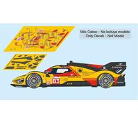 Decalcomanie Ferrari 499 P Hypercar LE MANS 2024 1:32 1:43 1:24 1:18 slot calcas