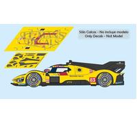 Decalcomanie Ferrari 499 P Hypercar Le Mans 2025 1:32 1:43 1:24 1:18 slot calcas