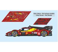 Decalcomanie Ferrari 499 P Hypercar Le Mans 2026 1:32 1:43 1:24 1:18 slot calcas