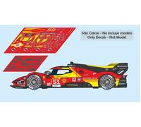 Decalcomanie Ferrari 499 P Hypercar WEC 2024 1:32 1:43 1:24 1:18...