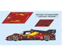 Decalcomanie Ferrari 499 P Hypercar WEC 2026 1:32 1:43 1:24 1:18 slot calcas