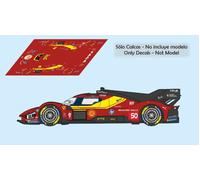 Decalcomanie Ferrari 499 P Hypercar WEC 2026 1:32 1:43 1:24 1:18 slot calcas
