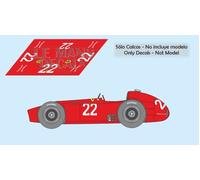 Decalcomanie Ferrari D50 GP D'ITALIA 1956 1:32 24 1:43 18 slot calche Lancia