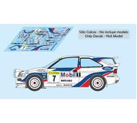 Decalcomanie Ford Escort Cosworth Rallye Montecarlo 1997 1:32 1:43 1:24 1:18 ...